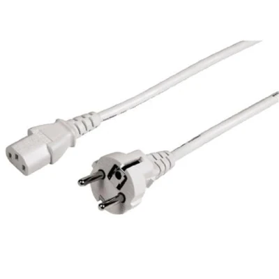 Obrázek Hama Síťový kabel pro studená zařízení 5 m (PC napájecí monitor, tiskárnu, PS3/PS4 PRO, 3pólový) připojovací zařízení, bílý