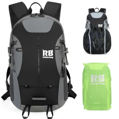 Obrázek riderbag Reflexní batoh na motocykl, lehký laptop pro motocyklisty, jízdní kolo bezpečnost ve tmě, motocykl s chráničem, černá