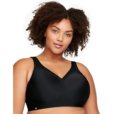 Obrázek Glamorise Damen 1006 Sports Bra, Schwarz, 80H EU
