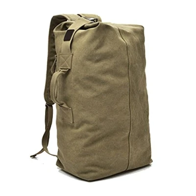 Obrázek Große Kapazität Reisen Klettern Bag Tactical Military Rucksack Frauen Armee Taschen Leinwand Eimer Tasche Schulter Sporttasche