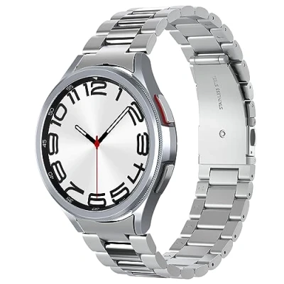 Obrázek Spigen Modern Fit 316L náramek kompatibilní se Samsung Galaxy Watch 6 Classic 47 mm 2023 stříbrný