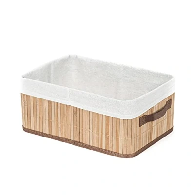 Obrázek Compactor JOEY Aufbewahrung und Ordnungssysteme, Bambus Polyester Baumwoll Mischgewebe, natur, 35 x 25 15 cm
