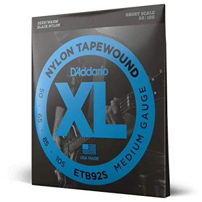 Obrázek D&#039;Addario struny na kytaru e Bass basové kytary Guitar Strings ETB92S Tappewound pro basy Medium 50 105 krátká menzura