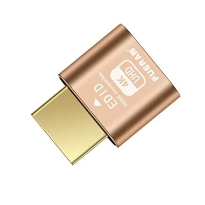 Obrázek FUERAN Dummy Plug Headless Ghost Display Emulator Premium Aluminum PC HDMI compatible(Fit 1920x1080 New 4RD@60Hz) (4K 1P)