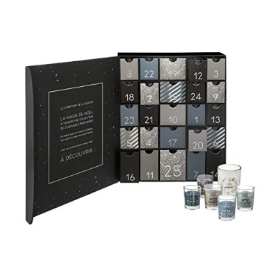 Obrázek Atmosphera Original Adventskalender mit 25 Duftkerzen in Gläsern Zitat, Parfümiert.