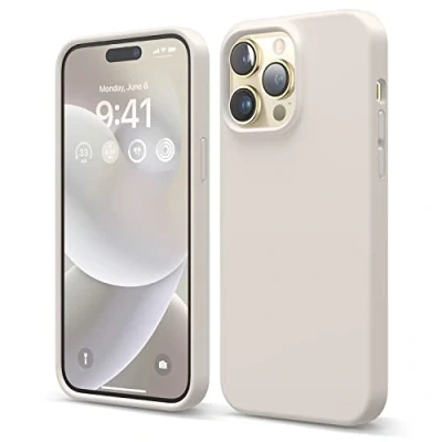 Obrázek elago ochranné pouzdro Pro iPhone 14 Max, tekutý silikonový obal, na celé tělo, nárazuvzdorné, tenké mobil, měkká podšívka z mikrovlákna odolná proti poškrábání, 6,7