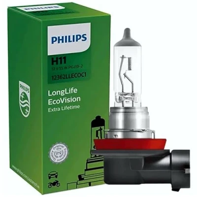 Obrázek Žárovka do světlometů Philips 12362LLECOC1 LongLife EcoVision H11 12362LLECOC1, 1 karton