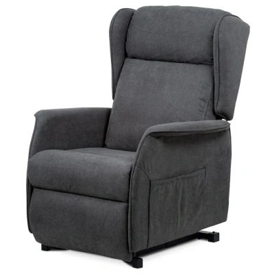 Obrázek TV a relaxační křeslo &quot;ušák&quot;+ elektrické polohování, 1 motor 230V / 29V, potah š 1190 GREY2