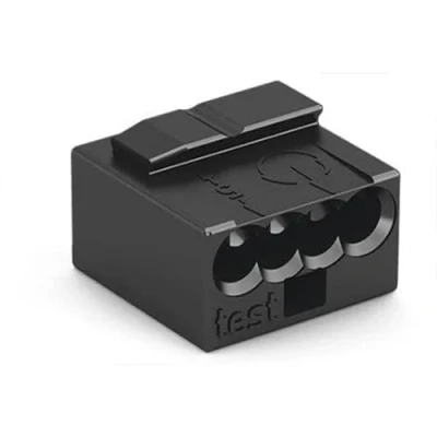 Obrázek WAGO spojovací svorky 243 204 4 vodiče, do 0,8 mm, 100 kusů, MICRO krabicová svorka pro jednovrátové potvrzená bezpečnost použití, nejmenší možný tvar
