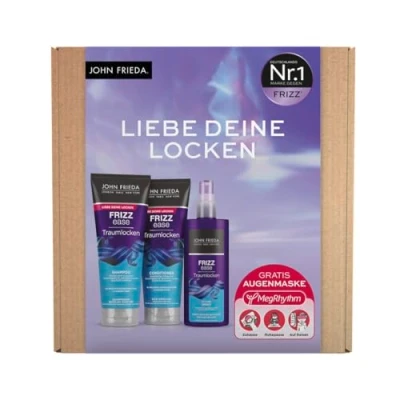 Obrázek John Frieda Výhodná sada pro kudrnaté lokny snů šampon, kondicionér, stylingový sprej a oční maska MegRhythm zdarma úchvatně definované dodává vlasům vlhkost