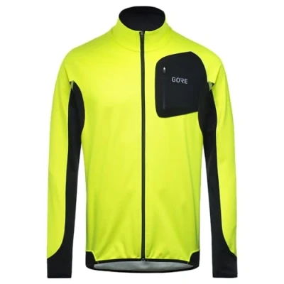 Obrázek GORE WEAR Pánské R3 Partial Windstopper Shirt, Žlutá, l