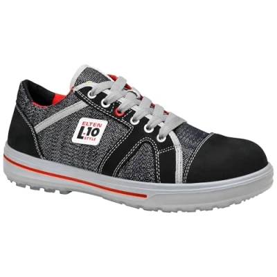 Obrázek ELTEN Bezpečnostní boty SENSATION Up Low ESD S3, dámské a pánské, kůže/textil, ocelová čepice, lehká, sportovní, černá, velikost: 39