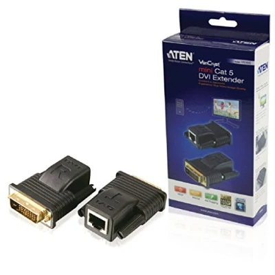 Obrázek Aten VE066 AT DVI Extender (prodloužení) přes síťový kabel RJ45 20 m černý