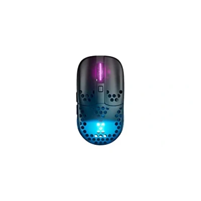 Obrázek Xtrfy MZ1 Wireless, Ultraleichte Kabellose Gaming Maus, 2,4 GHz Funk, Einzigartige Form für Optimales Zielen, RGB Beleuchtung, Wiederaufladbar, Schwarz