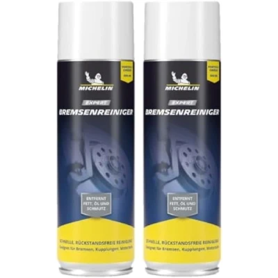 Obrázek MICHELIN EXPERT čistič brzd ve spreji čistí a odmašťuje brzdy, spojky, díly motoru Pro auto, motocykl jízdní kolo 2 x 500 ml sprej