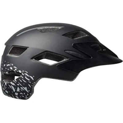 Obrázek Bell Unisex Jugend Sidetrack Youth cyklistická helma, Fragments Mat Black/Silver, jednotná velikost