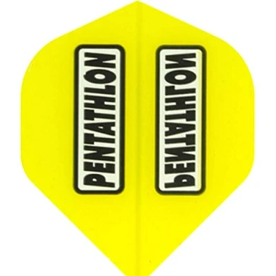 Obrázek abcdarts Unisex dospělí Pentathlon Classic Dart Flights, žlutá, klasická EU