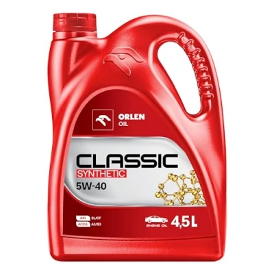 Obrázek ORLEN motorový olej 5w40 4,5L 5w 40 Auto Motorové oleje pro auta plně syntetický ACEA: A3/B3
