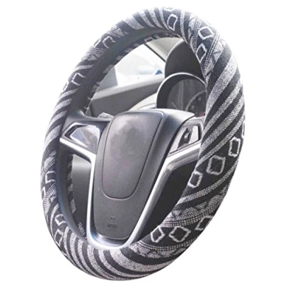 Obrázek Mayco Bell 2018 Etnický styl hrubý plochý potah na volant Automotive Anti Slip und pot Auto Wrap kryt (G)