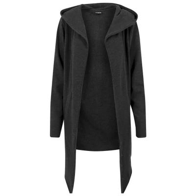Obrázek Urban Classics LONG Hooded OPEN EDGE Cardigan Mikina na zip, Muži, Velikost: Large, Charcoal