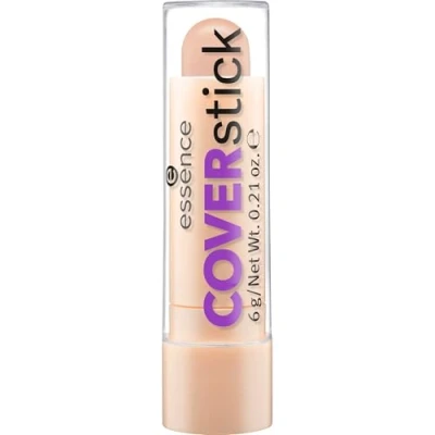 Obrázek essence cosmetics COVERstick, Concealer, krycí tužka, č. 20 Matt Sand, tělová, pro smíšenou pleť, problematickou korekce barev, matná, veganská, bez oleje, parfému (6 g)