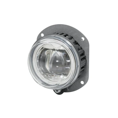Obrázek HELLA LED mlhový světlomet 90mm Performance L4060 24V / 12V kulatý SAE čirý rozptylový kotouč zástrčka: FEP pravý 1N0 011 988 061
