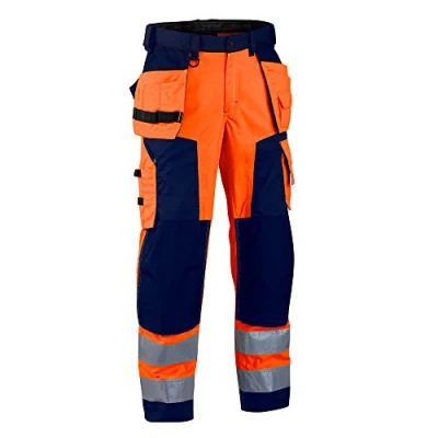 Obrázek Blåkläder Workwear Winter SoftshellBundhose Highvis 1567, 50, orange / marine, 1 Stück, 67 15672517 5389 C50