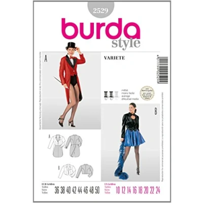 Obrázek Střihová předloha Burda 2529 vel. 38 52 a 44 58