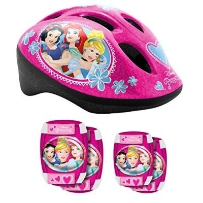 Obrázek STAMP Přilba s nastavitelným nastavením pasu + ochranný oblouk a ochrana kolena PRINCESS DISNEY