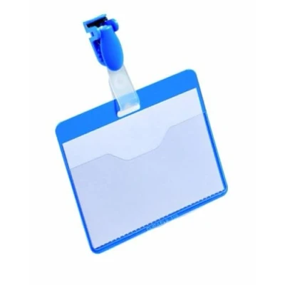 Obrázek Durable Jmenovka (s klipem, 60 x 90 mm, plast) balení à 25 kusů, modrá, 810606