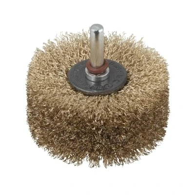 Obrázek wolfcraft Dřevěný kartáč s strukturou dřeva I 2265000 Pro strukturování dřevěných ploch Ø 80 x 35 mm, kulatý dřík 8 mm