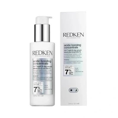 Obrázek Redken Pečující sérum, regeneruje a chrání před každodenním poškozením, hloubkově účinná oprava pro silnější vlasy, Vegan, Acidic Bonding Concentrate 24/7 Night &amp; Day Serum, 1 x 100 ml