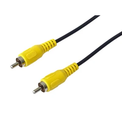 Obrázek PremiumCord Cinch kabel 10 m, 1x RCA konektor na konektor, audio video propojovací kabel, barva černá