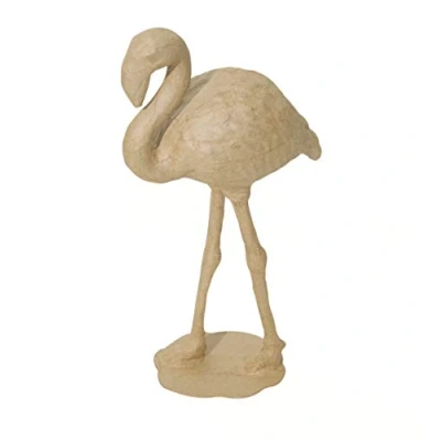 Obrázek Décopatch SA134O ramínka S z lepenkové maskáče, flamingo, 15 x 7 27 cm, pro ozdobení, hnědá kartonu