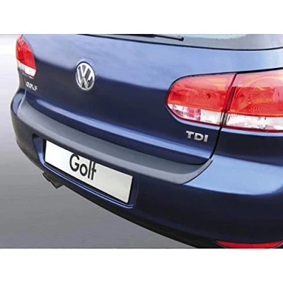 Obrázek RGM ABS Heckstoßstangenschutz kompatibel mit Volkswagen Golf VI 2008 2012 Schwarz, Mattschwarz