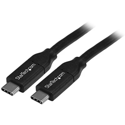 Obrázek StarTech.com kabel USB C s Power Delivery (5A) St/St 4 m 2. 0 certifikovaný typu 100W/5A (USB2C5C4M)