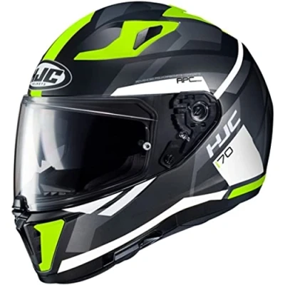Obrázek HJC Helmets Unisex dospělá Nc motocyklová helma, černá/šedá/neonově žlutá, M