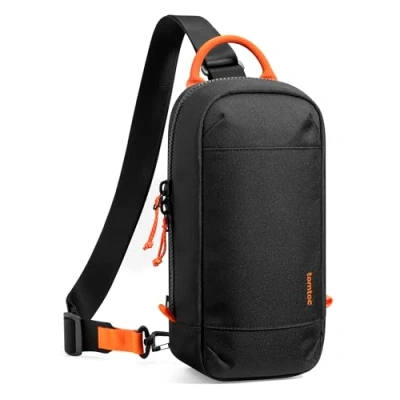 Obrázek tomtoc Sling Bag taška přes rameno pro Nintendo Switch 2, konzola 2025, kompletní ochrana Crossbody s 8 držáky na hrací karty cesty a všední den, nabíječku