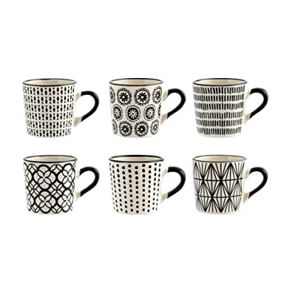 Obrázek H&amp;h set 6 tazze caff vhera in stoneware cc 90
