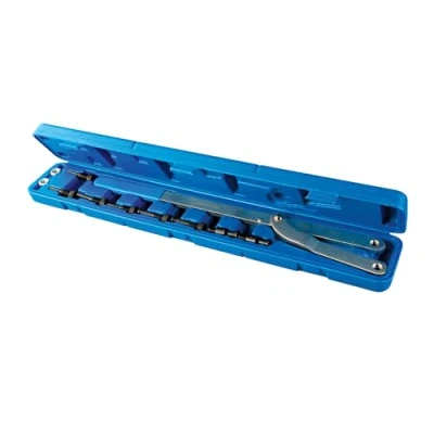 Obrázek Silverline Universal Riemenscheibenhalter &amp; Lüfterkupplungs Set, 11 teilig, 616 mm (618569)