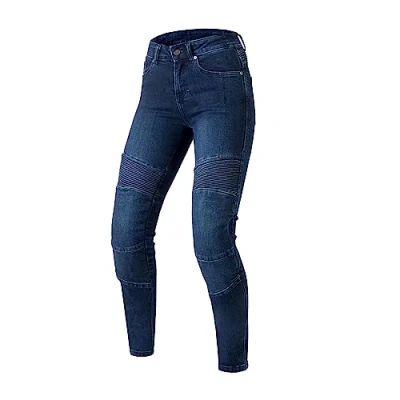 Obrázek OZONE MOTO Agness II Lady Motorradjeans Damen Aramidfaser Futter Knie Protectoren Stufe 2 Taschen für Hüft und Steißbeinprotektoren Slim Fit