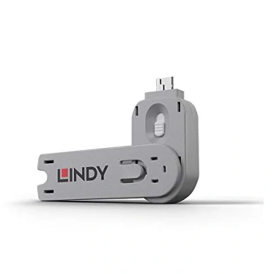 Obrázek LINDY 40624 Schlüssel für USB Port Schloss, weiß