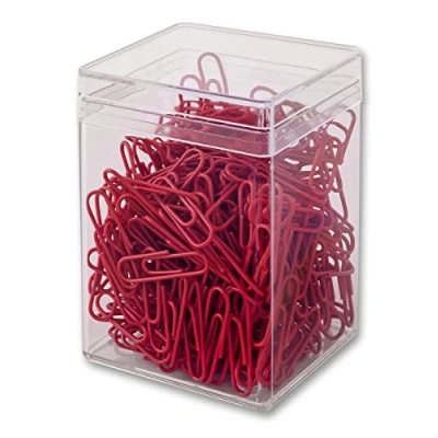 Obrázek Victory Office Products 60286H300 03 kancelářské sponky 28 mm 300 kusů červené opláštěné plastem