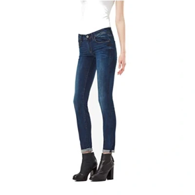 Obrázek G STAR RAW dámské 3301 Deconstructed Skinny Jeans, Modrá (Dk Aged D05700 6553 89)