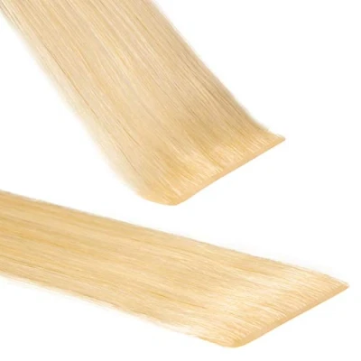 Obrázek hair2heart Premium Invisible Tape Extensions pravé vlasy 40 pásků, 50 cm, zlatá blond