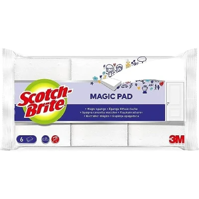 Obrázek Scotch Brite Magic Schmutzradierer, 6 Stück, Radierschwamm für saubere Oberflächen, Entfernt mühelos zahlreiche Flecken und Verschmutzungen