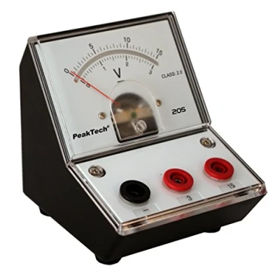 Obrázek PeakTech P 205 05 Měřič napětí / voltmetr analogový/měřicí přístroj se zrcadlovou stupnicí 0... 3 V 15 DC