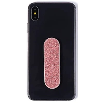 Obrázek MOMOSTICK Originál! Smartphone prstový držák mobilního telefonu na mobil stojan kroužek pro iPhone Samsung Huawei (Pearl Serie růžové zlato PU)