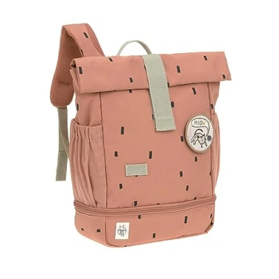 Obrázek LÄSSIG batoh do školky dětský Rolltop s hrudním popruhem odpuzující vodu, 11 litrů/mini Backpack, Happy Prints karamel, moderní