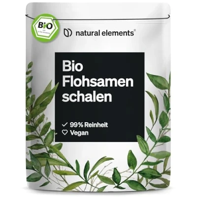 Obrázek Bio slupky psyllium sáček 500 g 99+% čistota, biocertifikované, veganské nízkosacharidové, bohaté na vlákninu, bez lepku zbytečných přísad, laboratorně testovaná kvalita